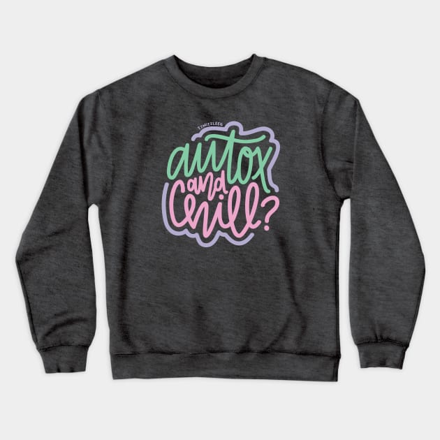 AutoX And Chill? -  Mint / Pink / Purple Crewneck Sweatshirt by hoddynoddy